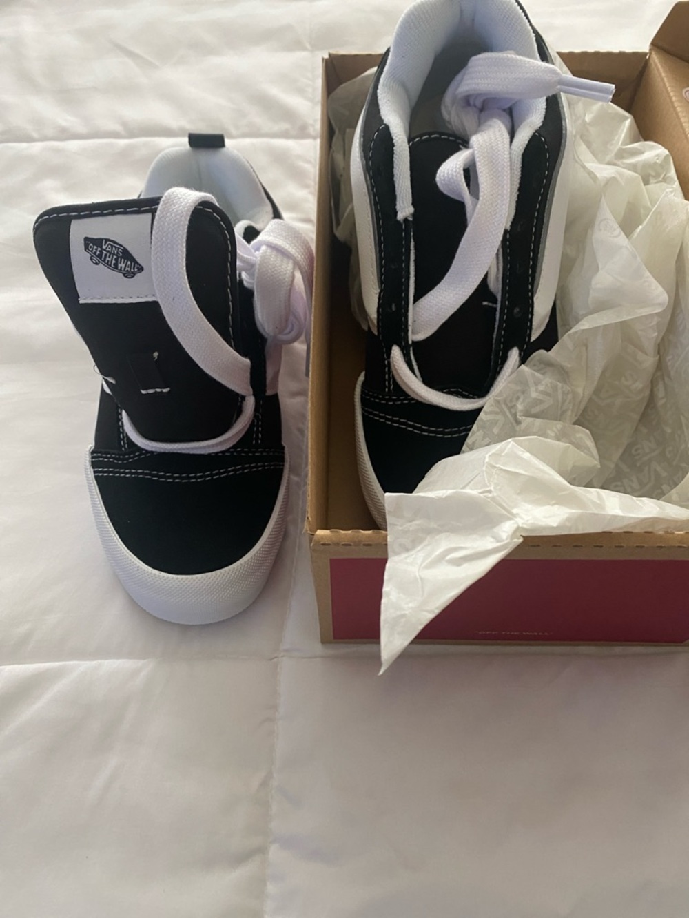 Vans Kids Black & White High-Top Sneakers